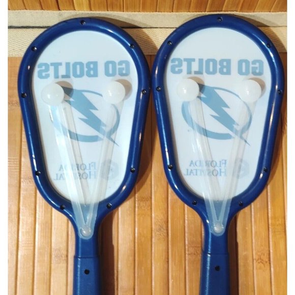 unbranded Party Supplies 2 Tampa Bay Lightning Florida Hospital Noise Maker Paddle Clackers